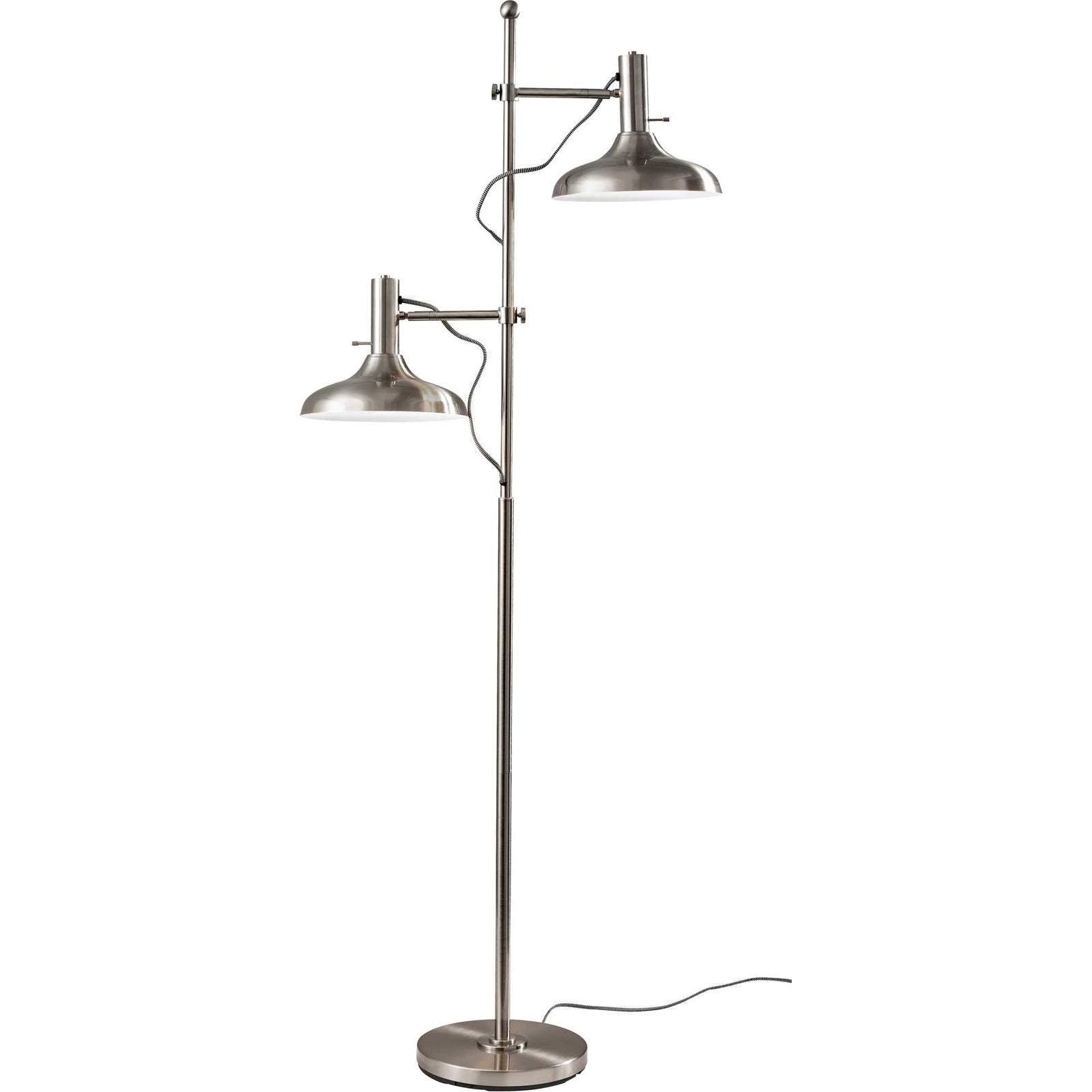 Keith Floor Lamp Brushed Steel