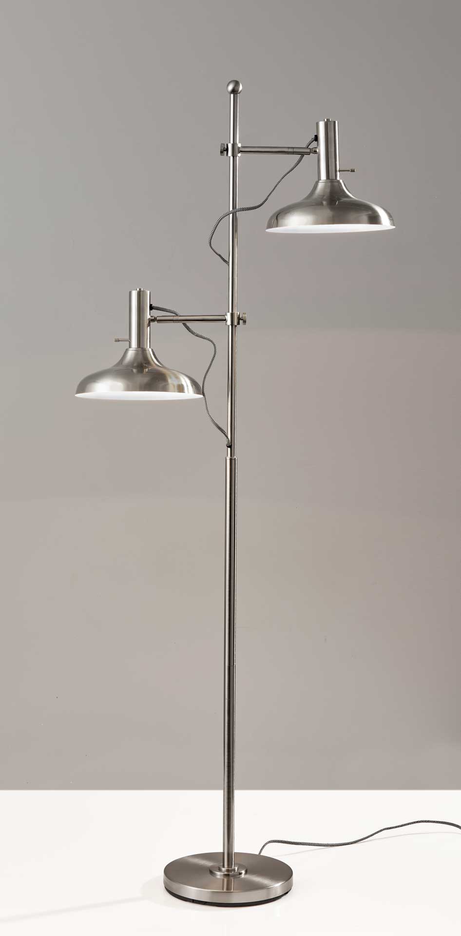 Keith Floor Lamp Brushed Steel