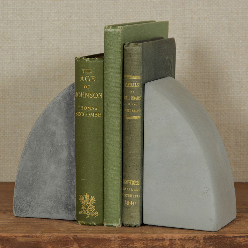 Geometric Cement Bookends Arch