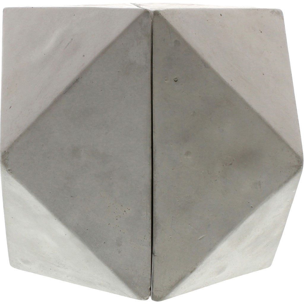 Geometric Cement Bookends Cuboctahedron