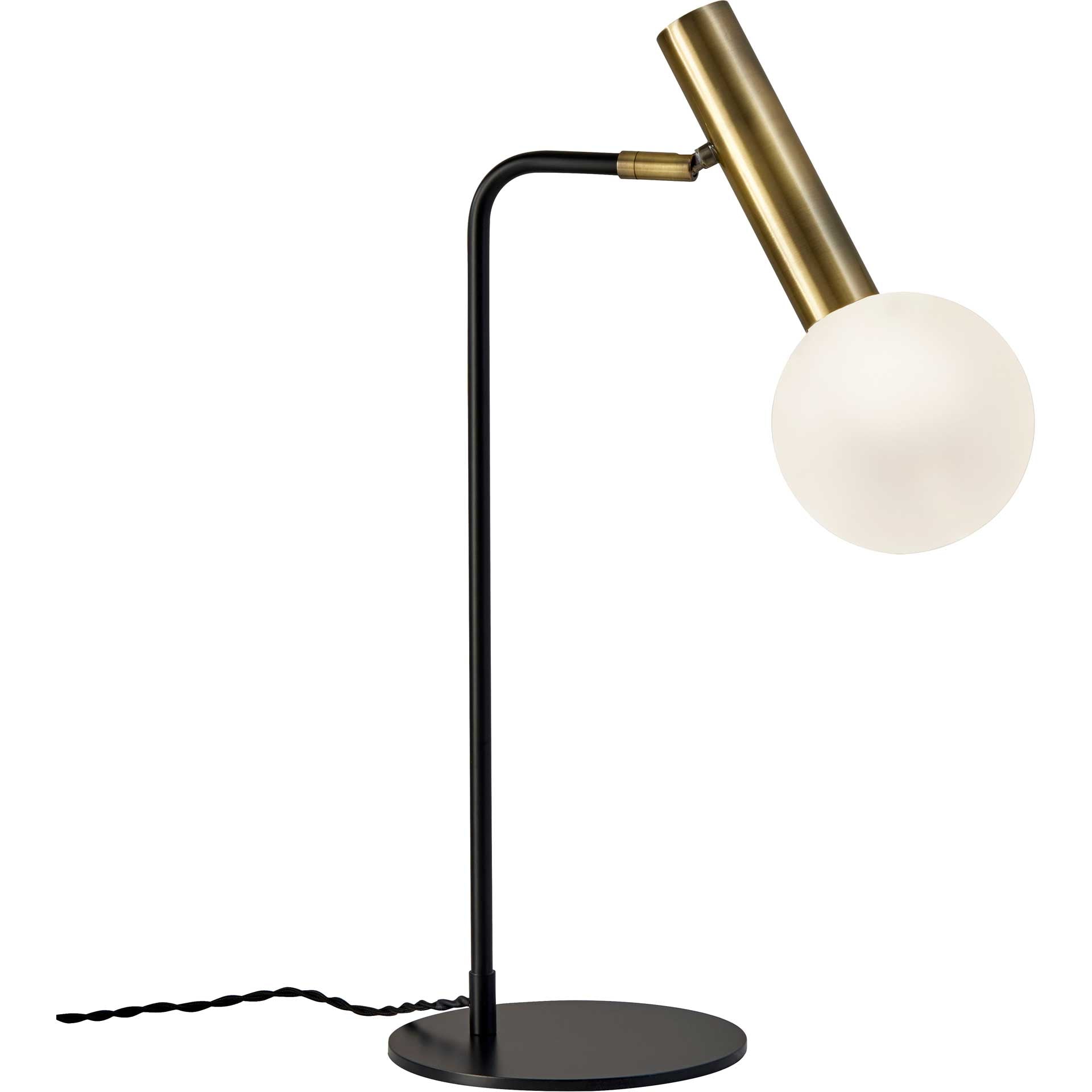 Simon LED Desk Lamp Black/Brass