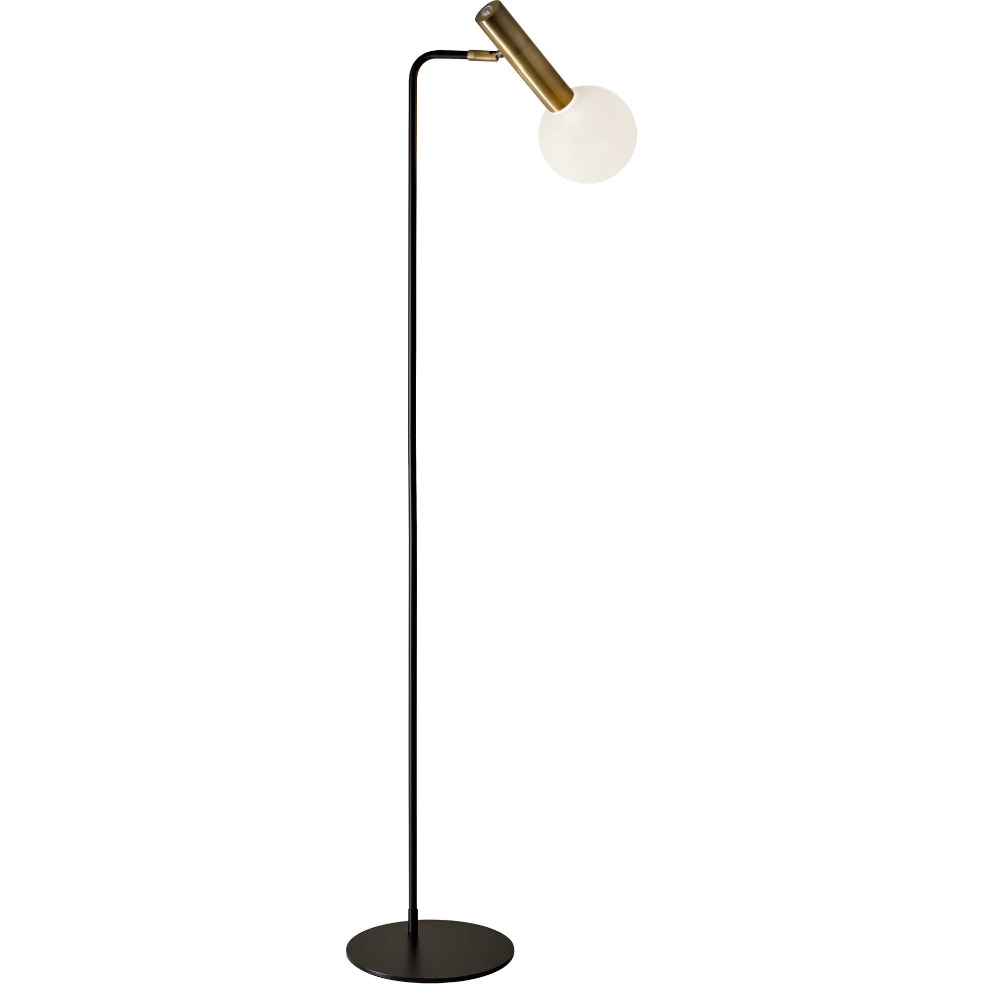 Simon LED Floor Lamp Black/Brass