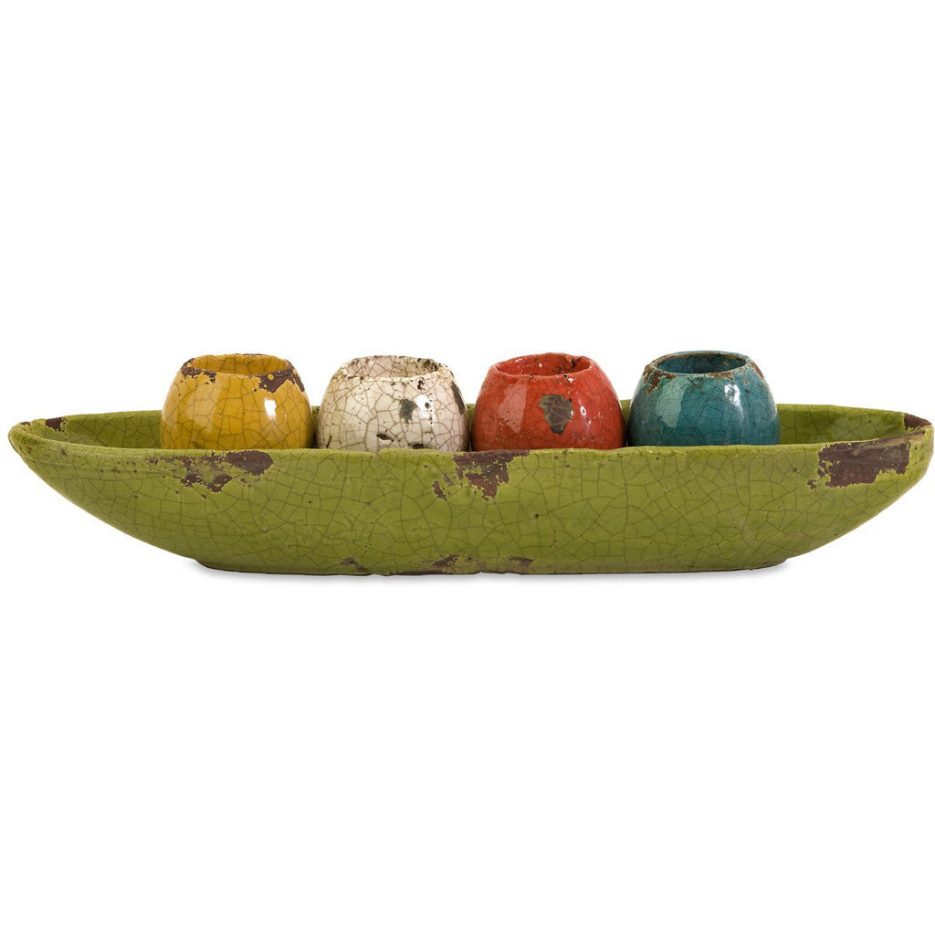 McCracken Tealight Candle Holders in Tray (Set of 5)
