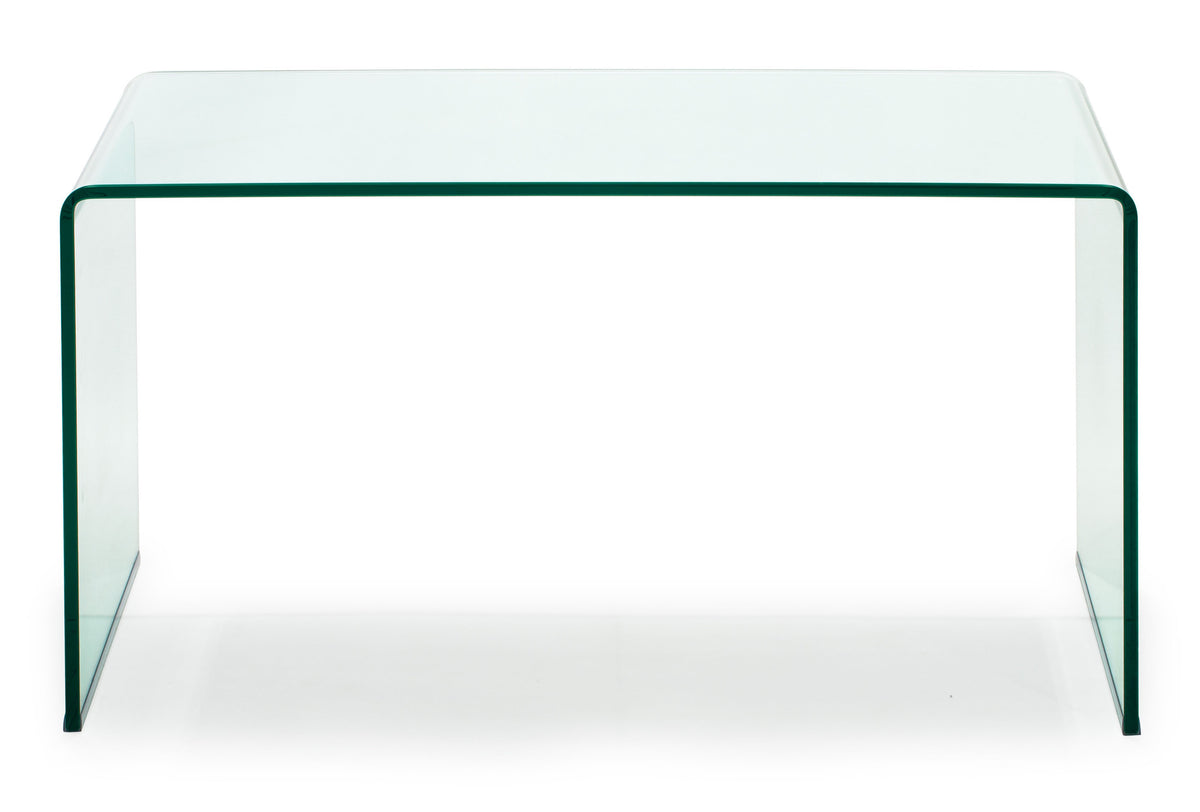 Contour Desk Clear Glass