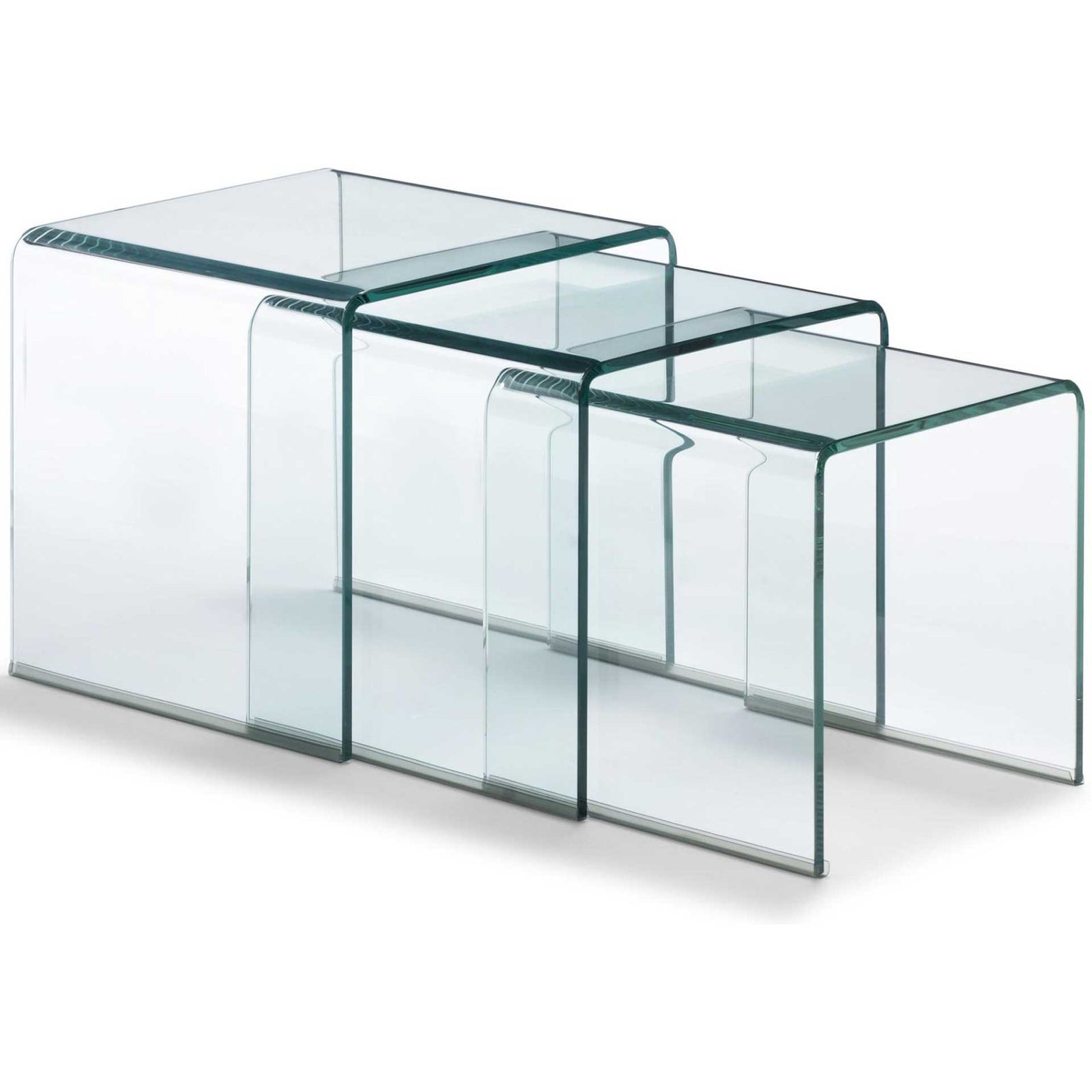 Ellsbury Nesting Table Clear Glass