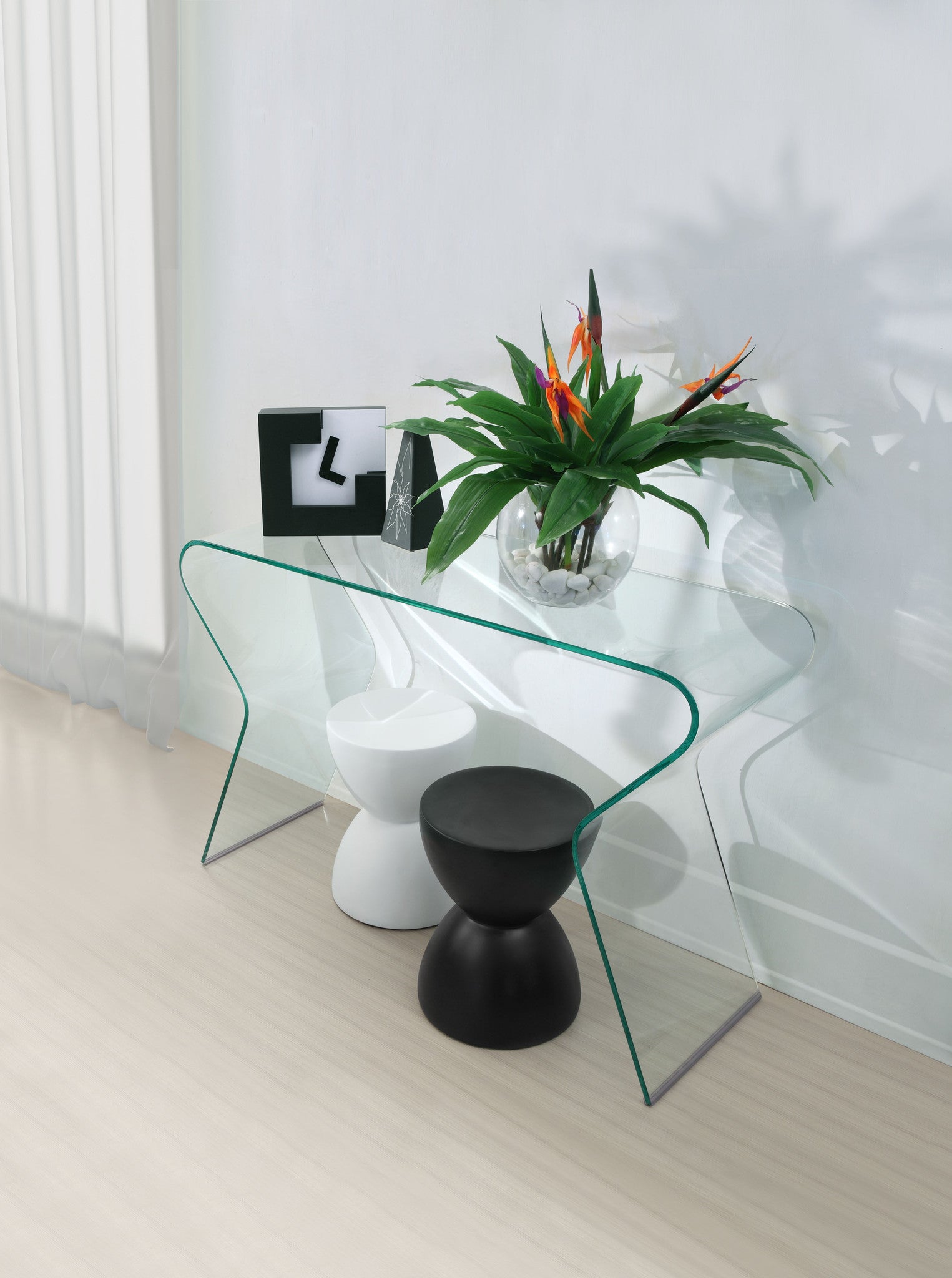 Redding Console Table Clear Glass