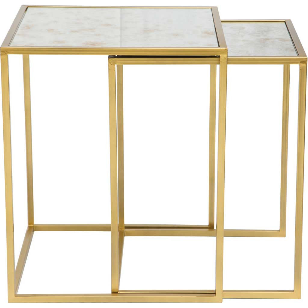 Carla Nesting Tables Brass