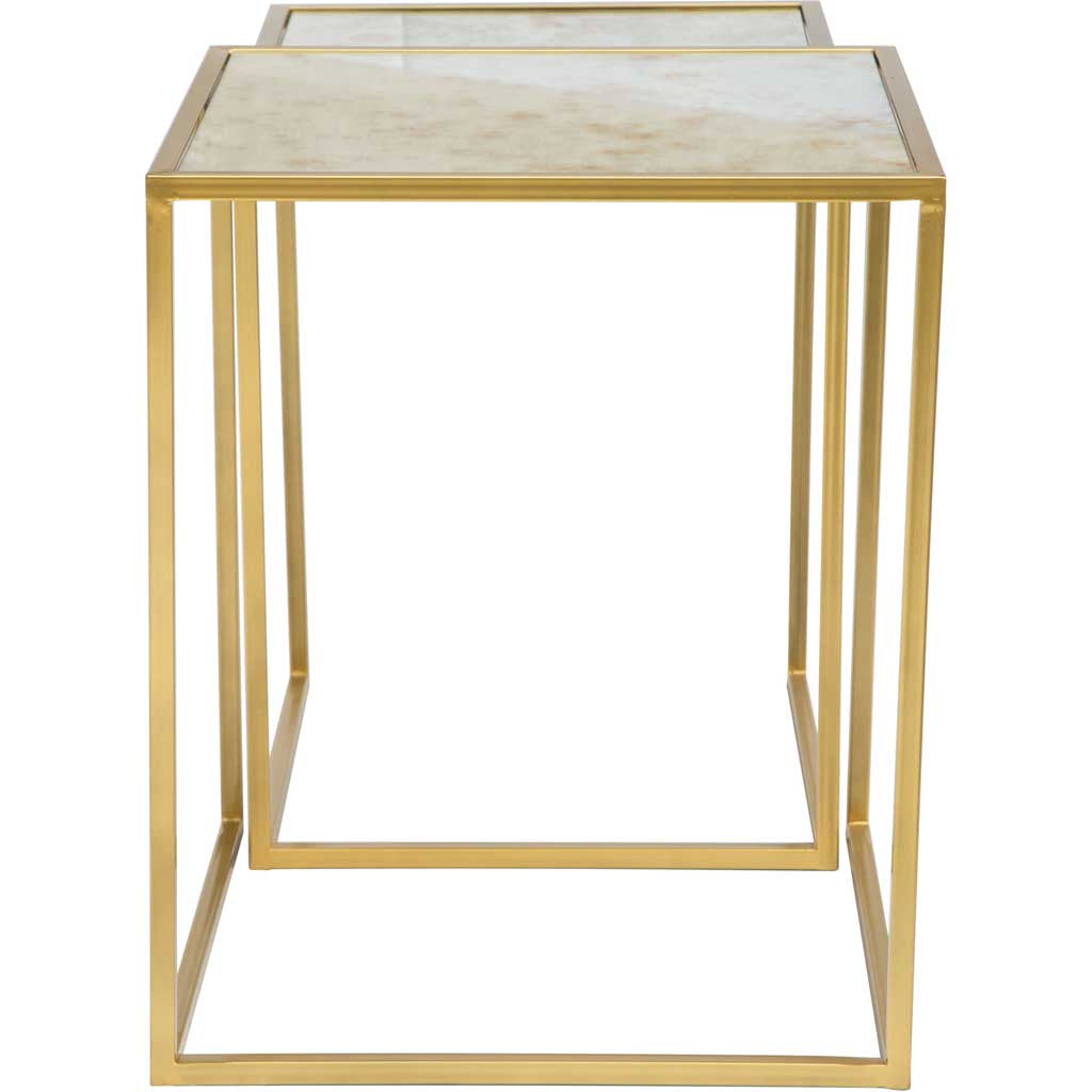 Carla Nesting Tables Brass