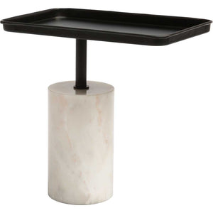 Dovetail Accent Table Black & White