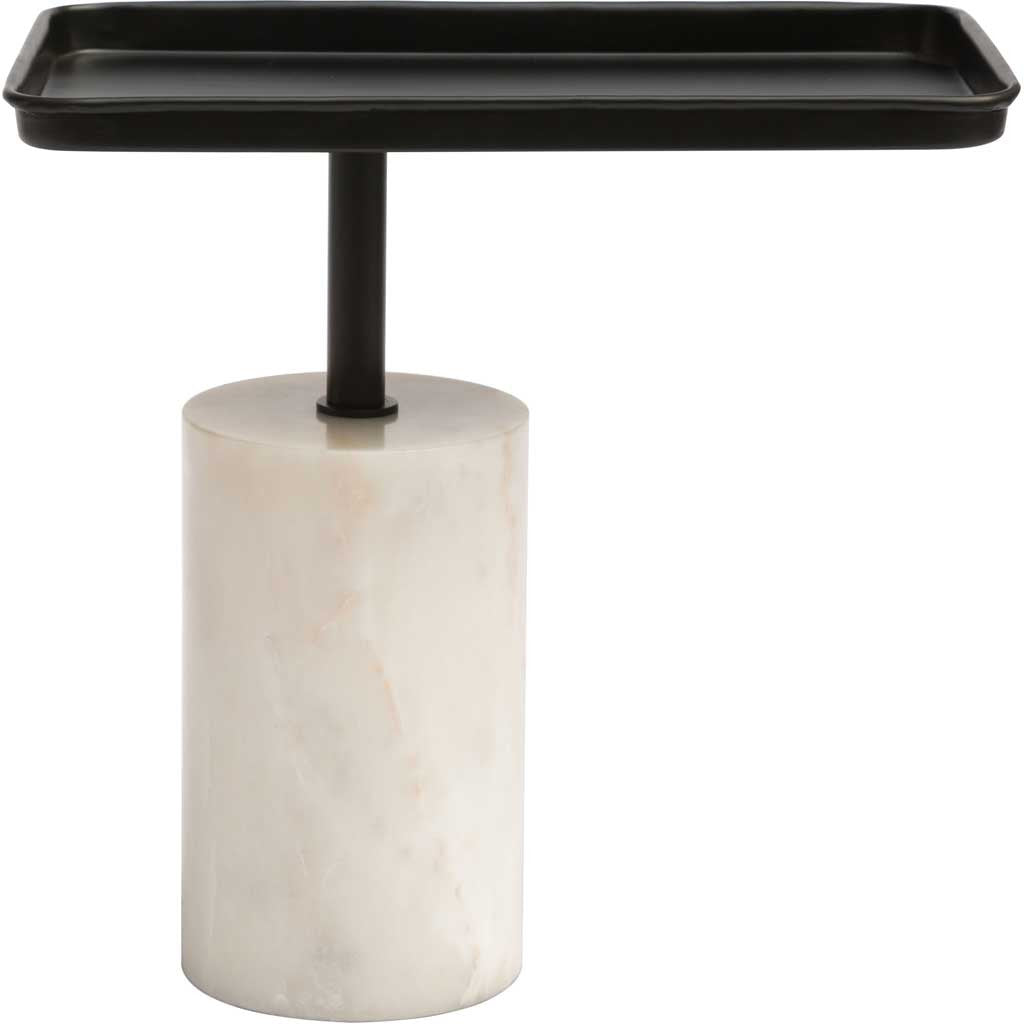 Dovetail Accent Table Black & White