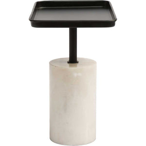 Dovetail Accent Table Black & White