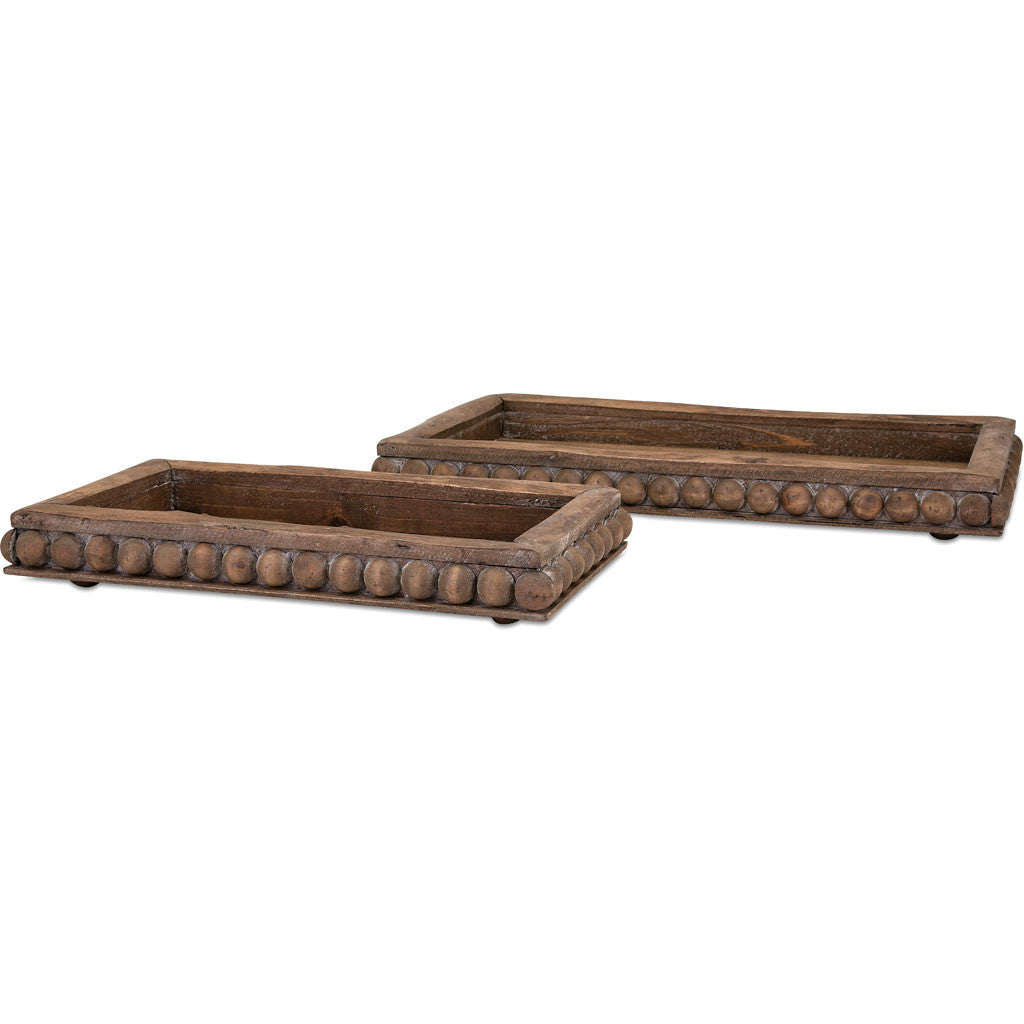 Kirby Wooden Decorative Trays (Set of 2)