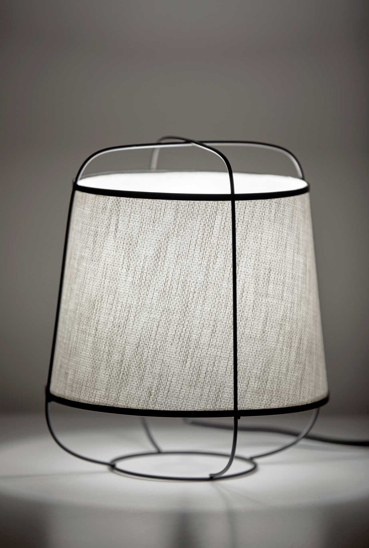 Dax Table Lantern Brushed Steel