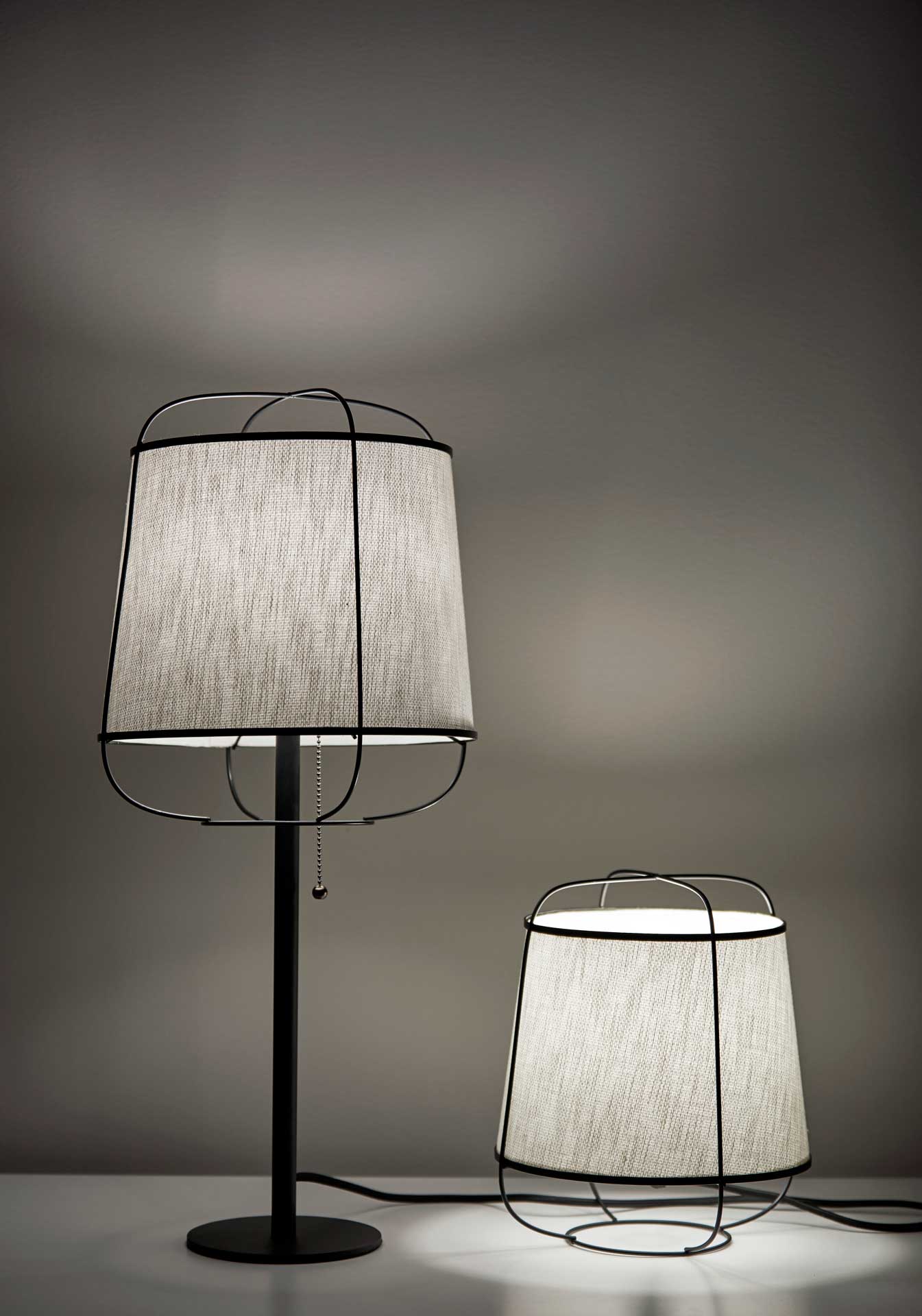 Dax Table Lantern Brushed Steel