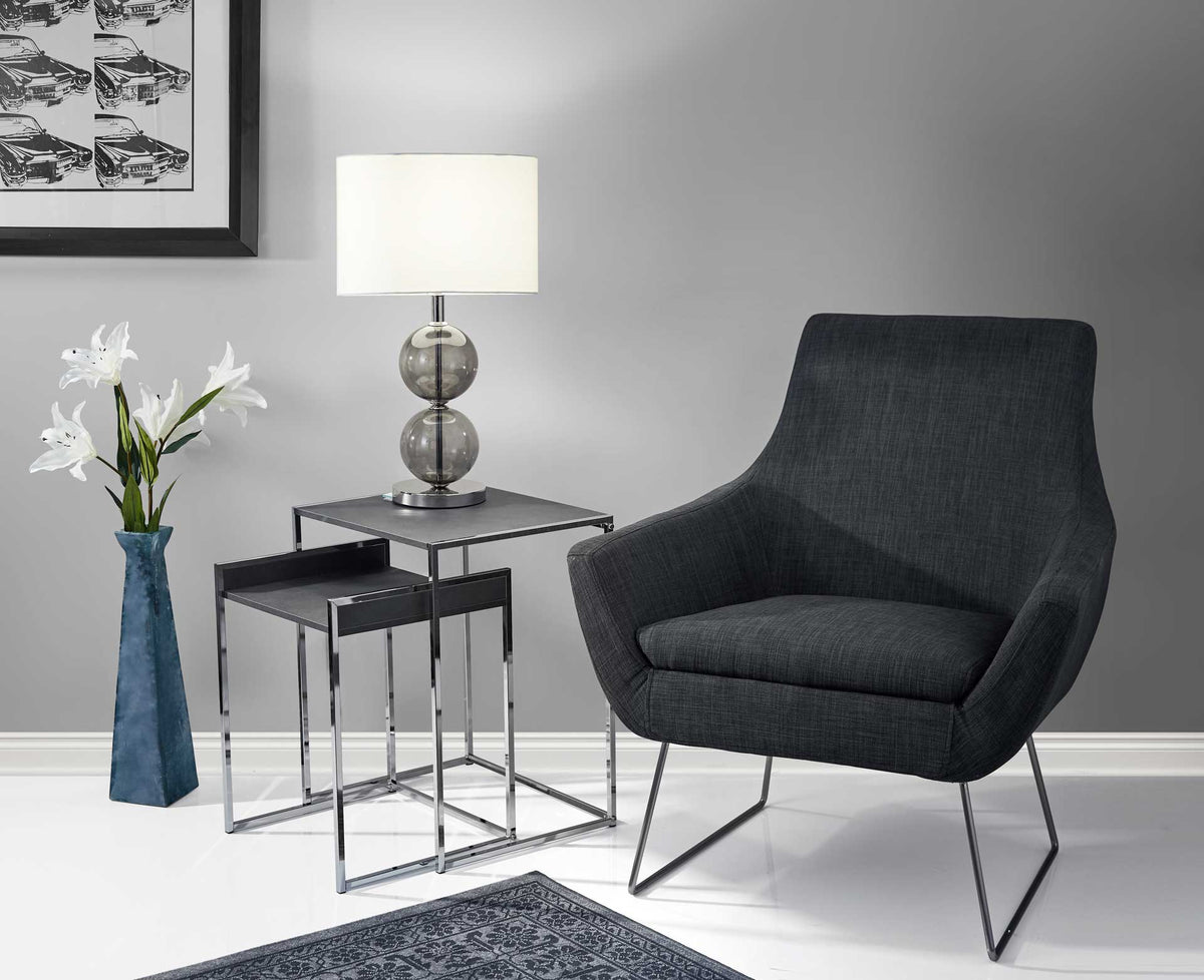 Douai Tall Table Lamp Chrome