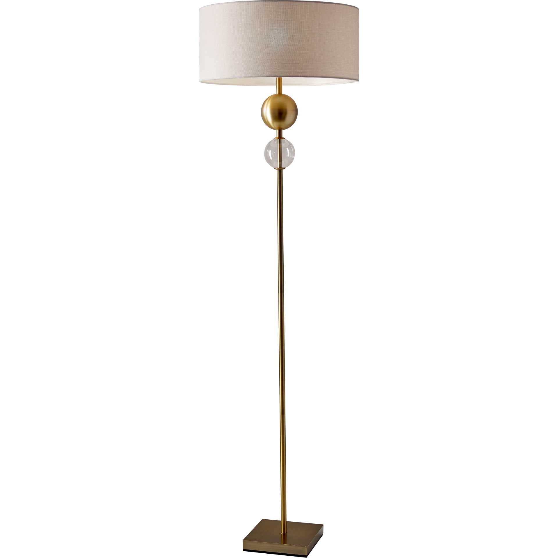 Chelles Floor Lamp Brass