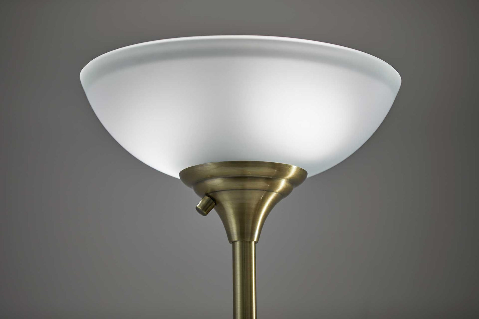 Begles Torchiere Black/Antique Brass