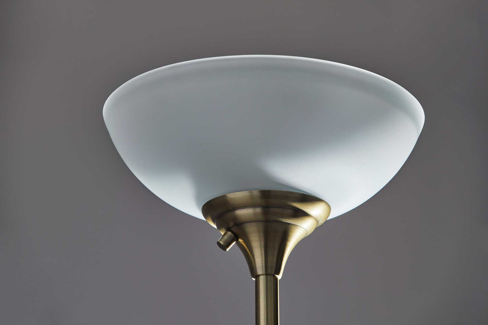 Begles Torchiere Black/Antique Brass