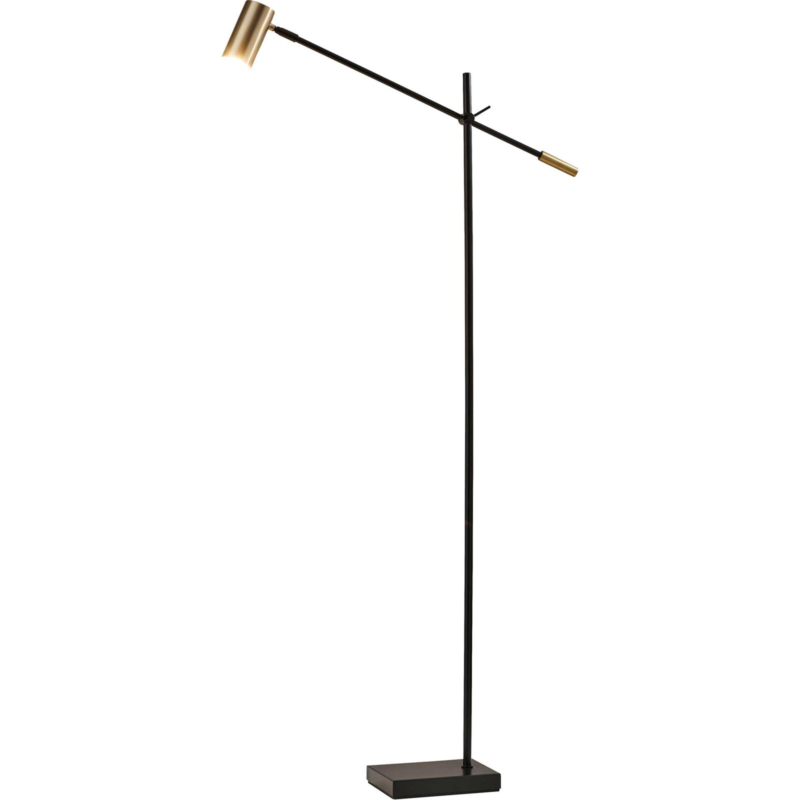 Colombes LED Floor Lamp Black/Brass