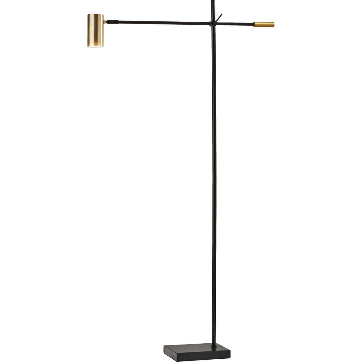 Colombes LED Floor Lamp Black/Brass
