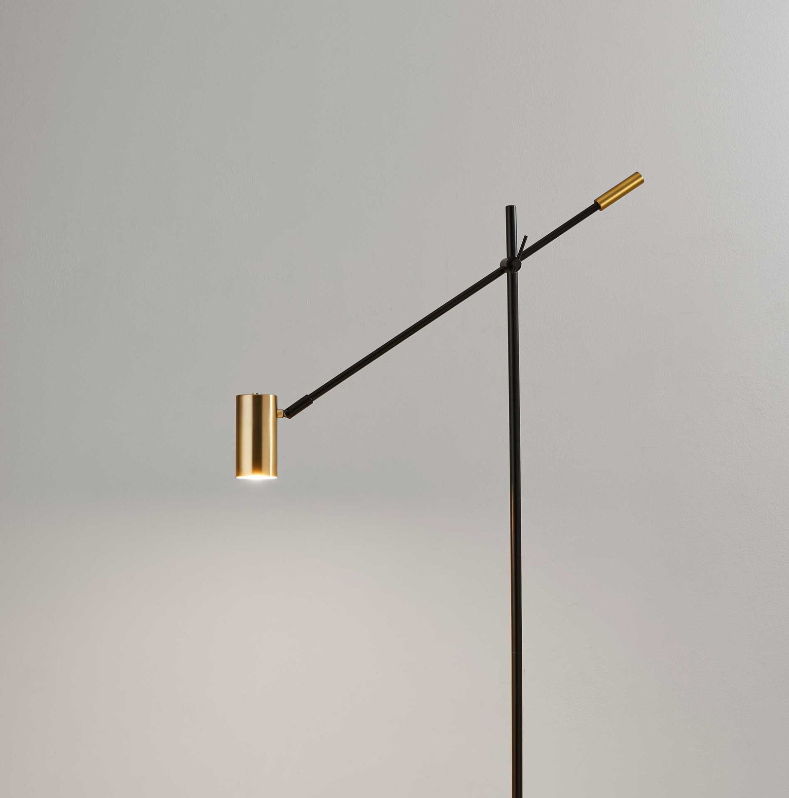 Colombes LED Floor Lamp Black/Brass