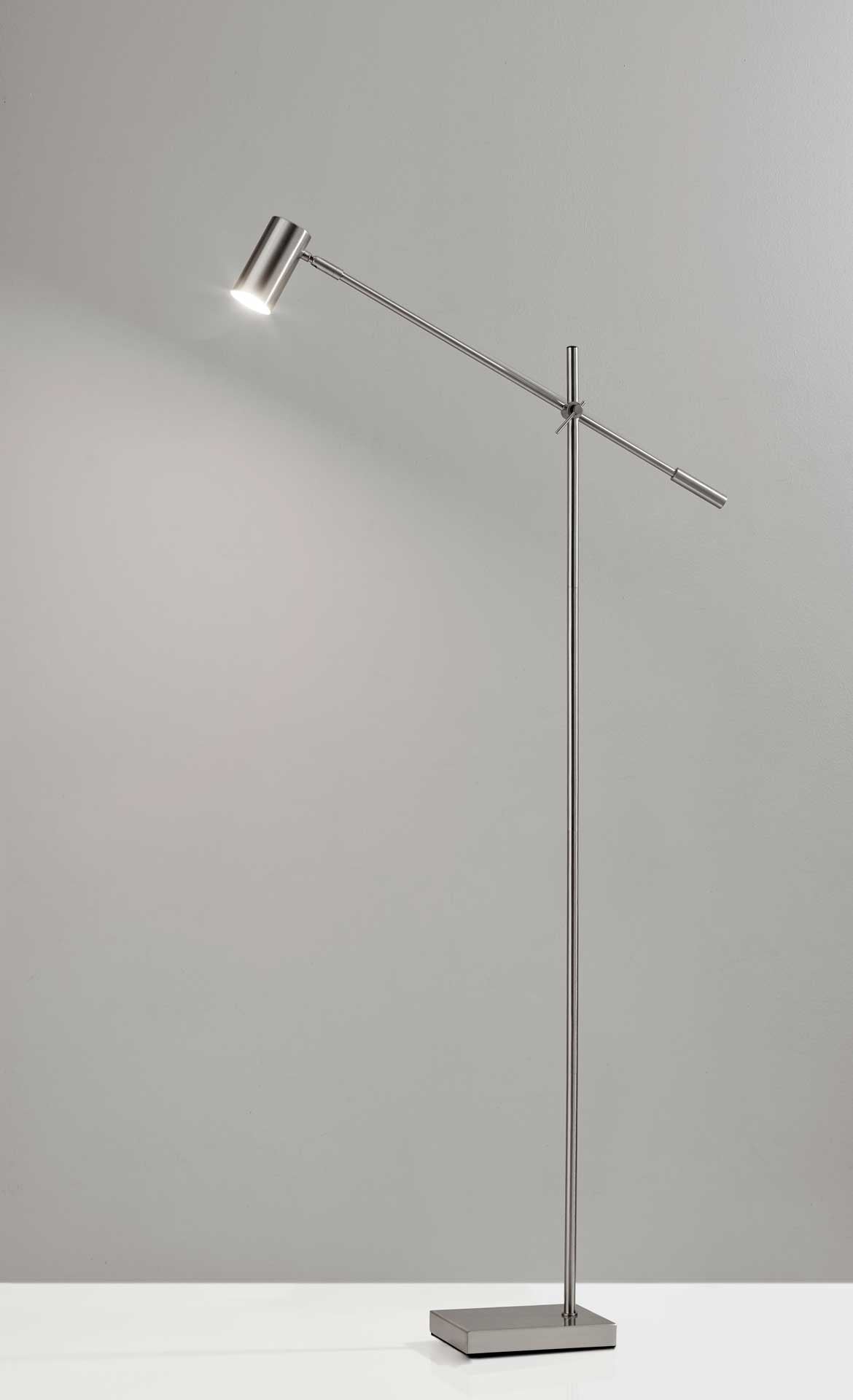 Colombes LED Floor Lamp Brushed Steel