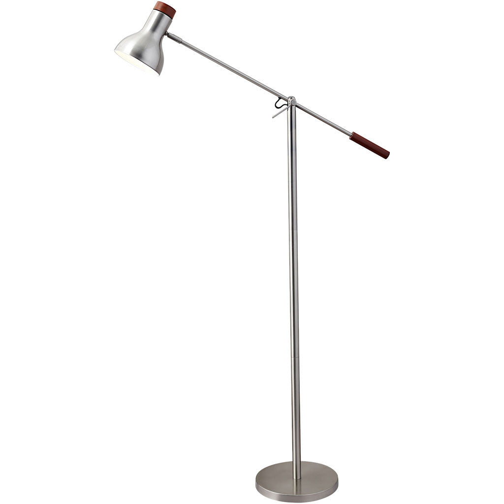 Walter Floor Lamp Brushed Steel