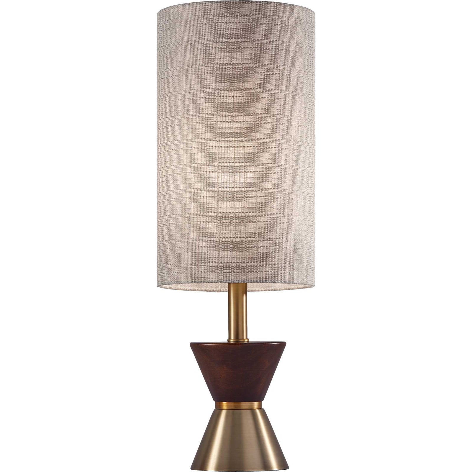 Cannet Table Lamp Brass/Walnut