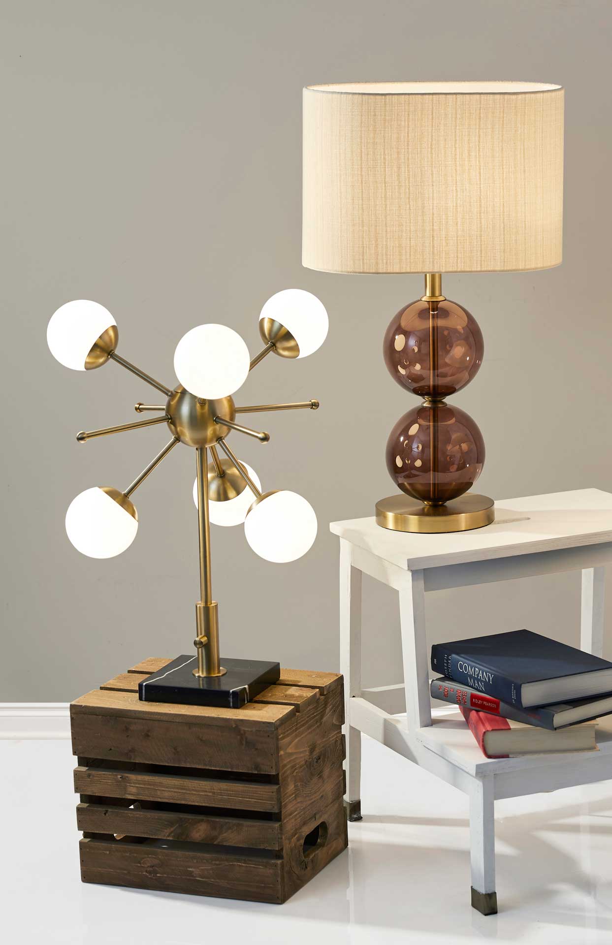 Dole LED Table Lamp Brass