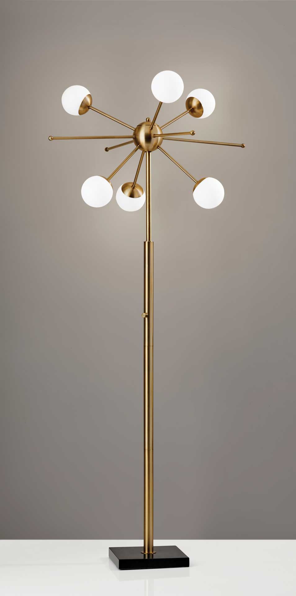 Dole LED Floor Lamp Brass