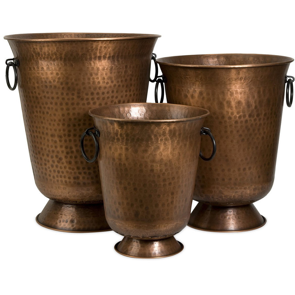 Morris Copper Plated Planters (Set of 3)