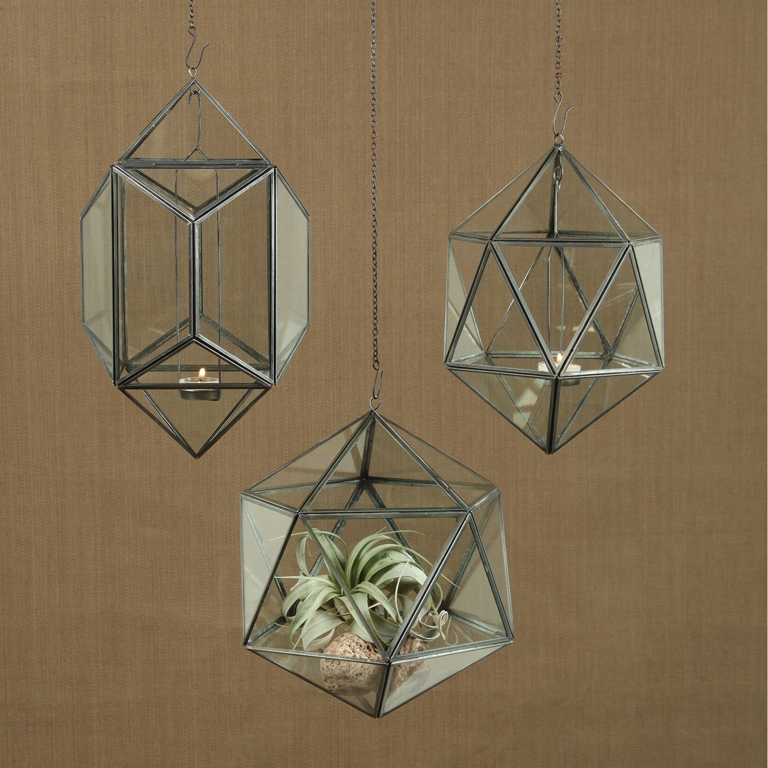 Pollux Hanging Glass Polygon