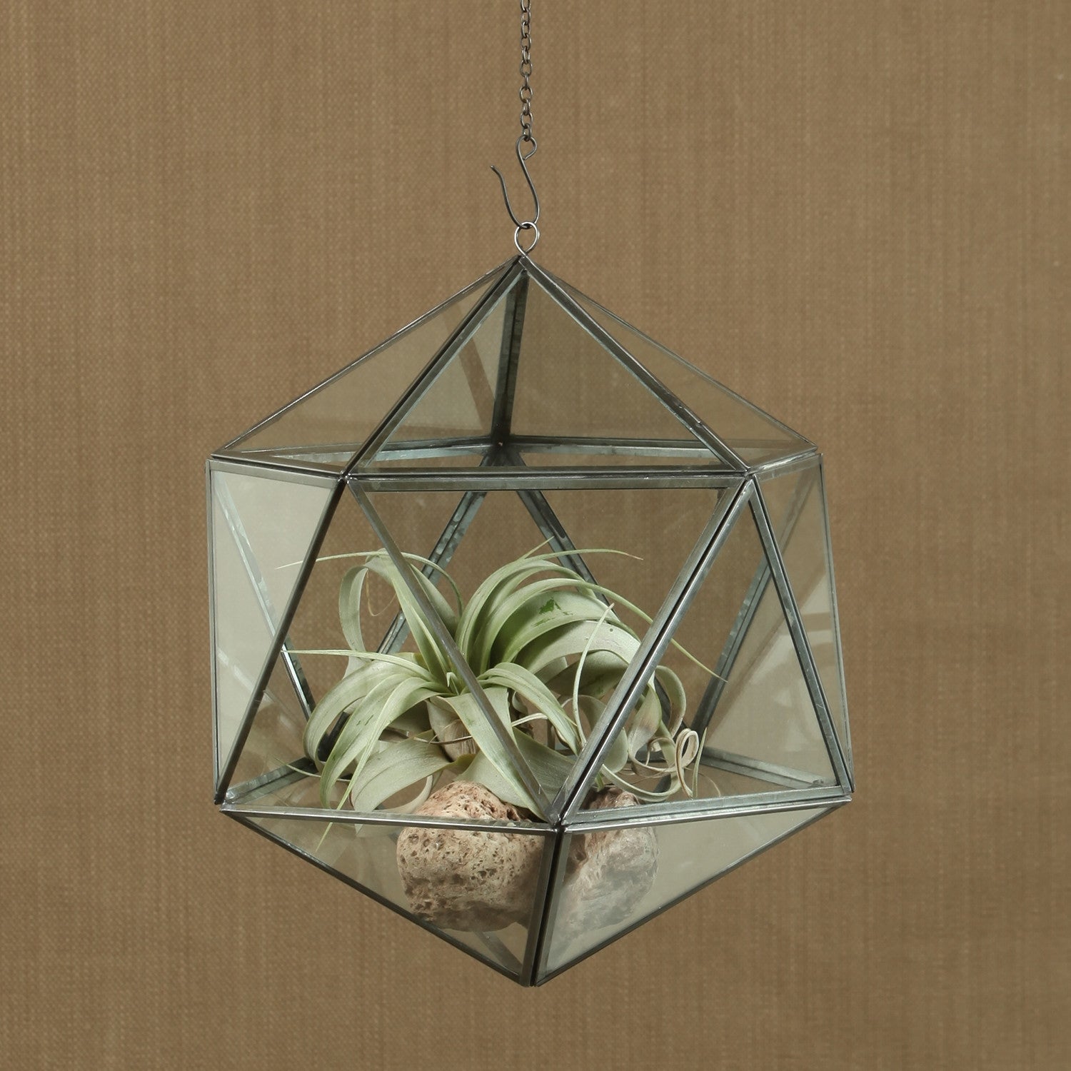 Pollux Hanging Glass Icosahedron