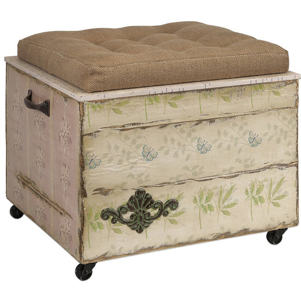 Edgar Crate Storage Ottoman