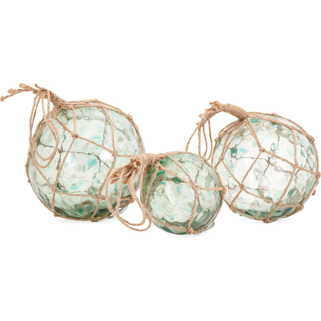 Recycled Glass Floats (Set of 3)