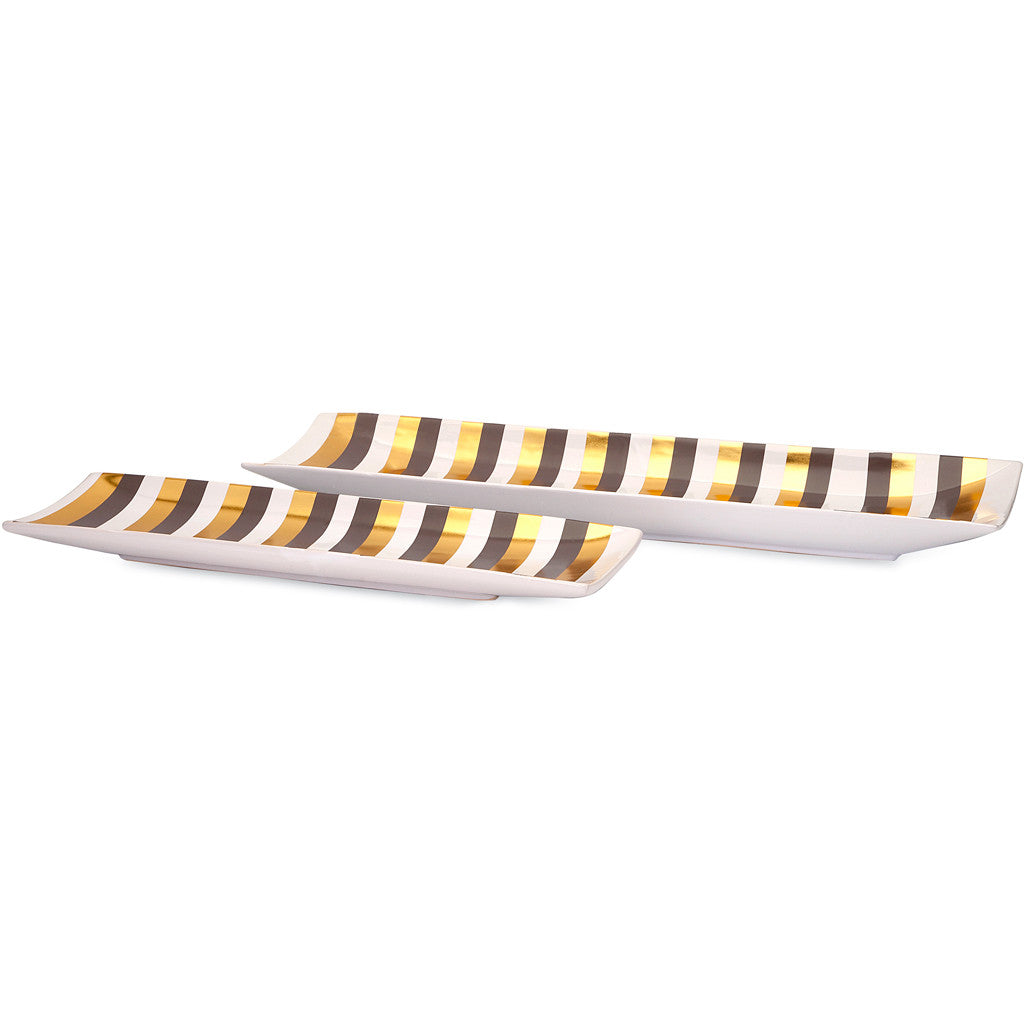 Bains 2-Piece Kushnick Vida Ceramic Tray