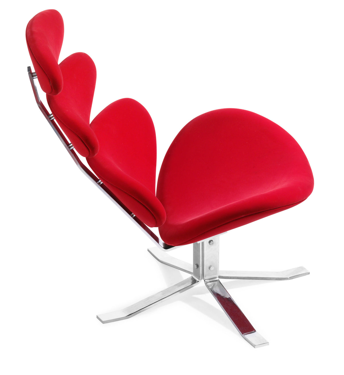 Pomfret Lounge & Ottoman Red