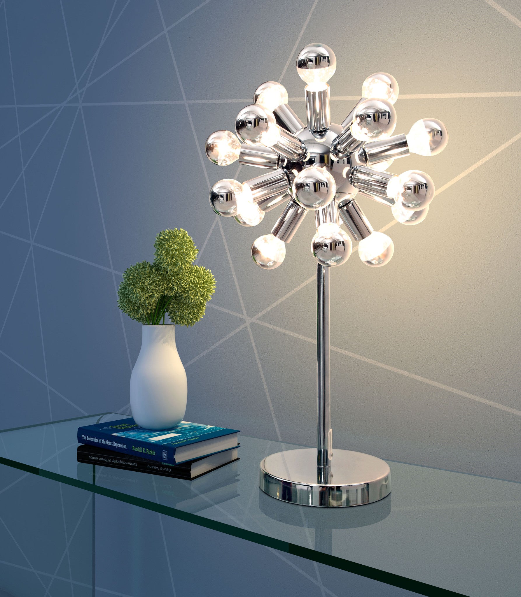 Plasma Table Lamp Chrome