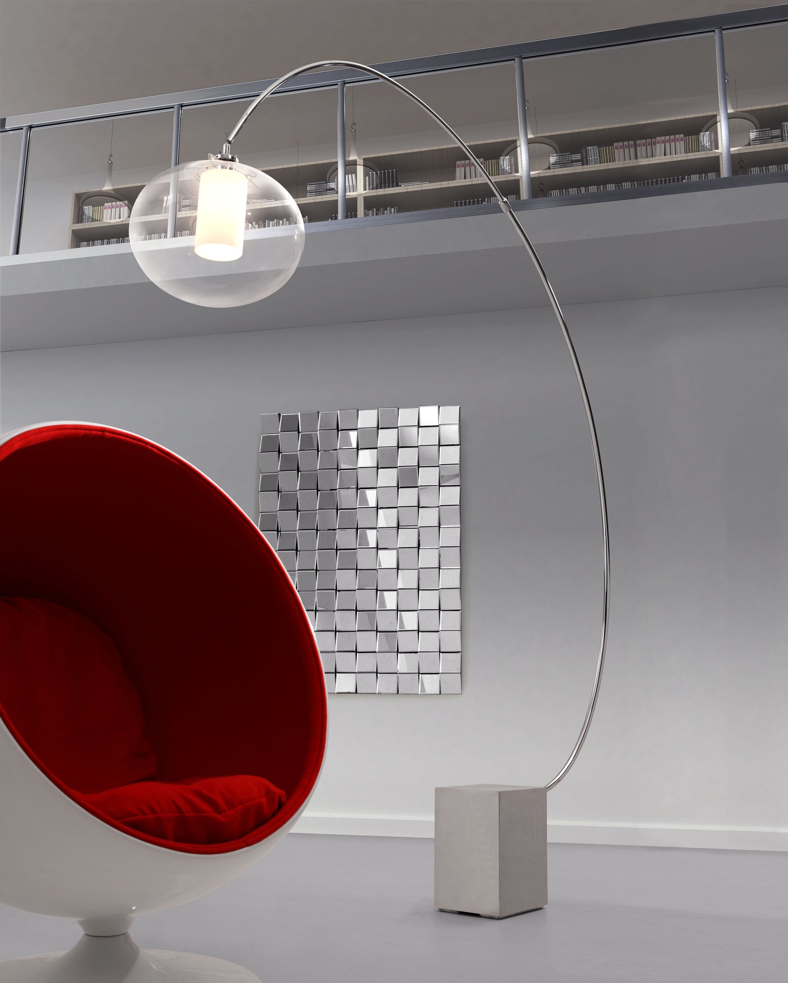 Pontiac Floor Lamp Chrome