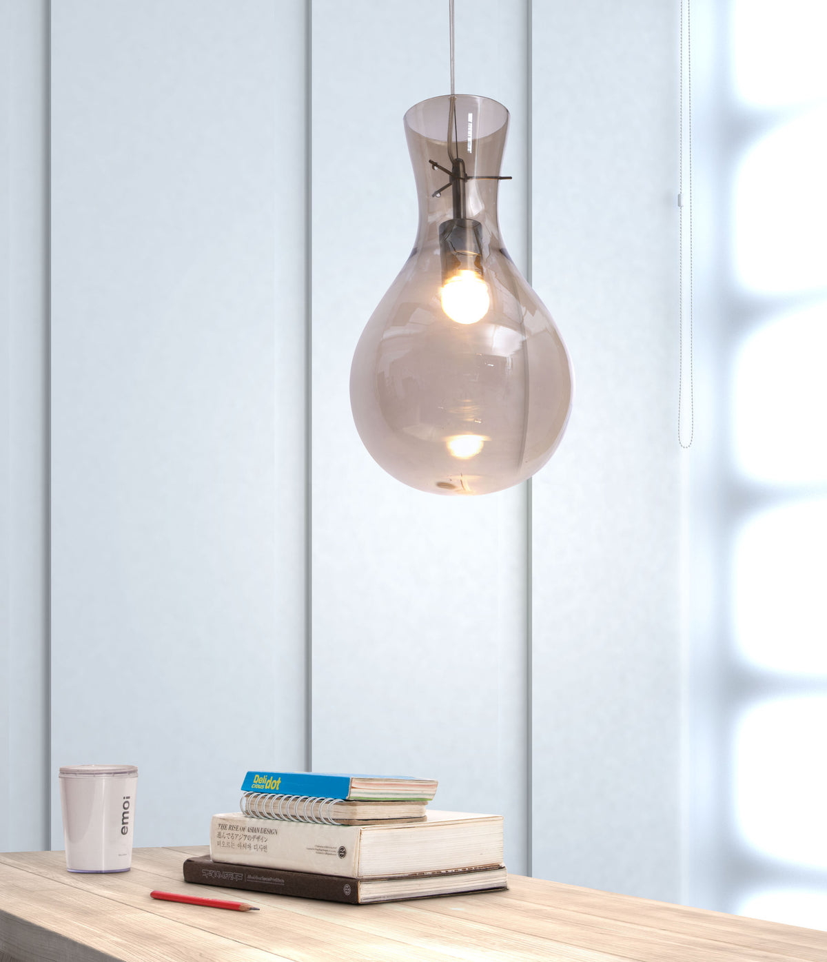 Neder Ceiling Lamp Smoked