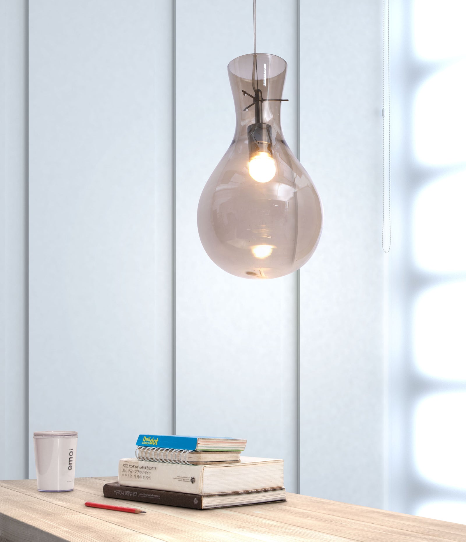 Neder Ceiling Lamp Smoked