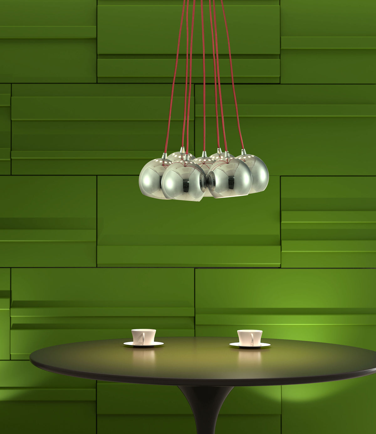 Kaag Ceiling Lamp Red