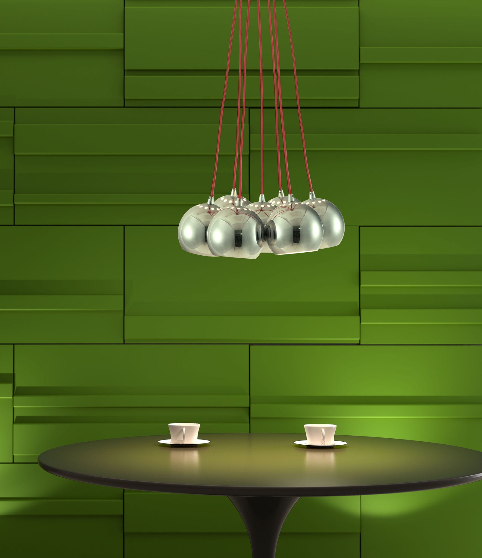 Kaag Ceiling Lamp Red