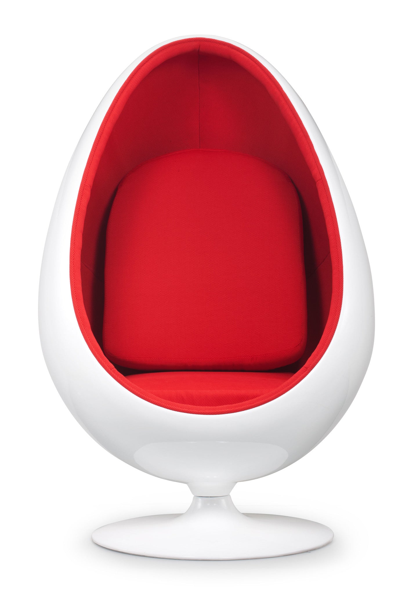 Egg Lounge Chair Red Fabric