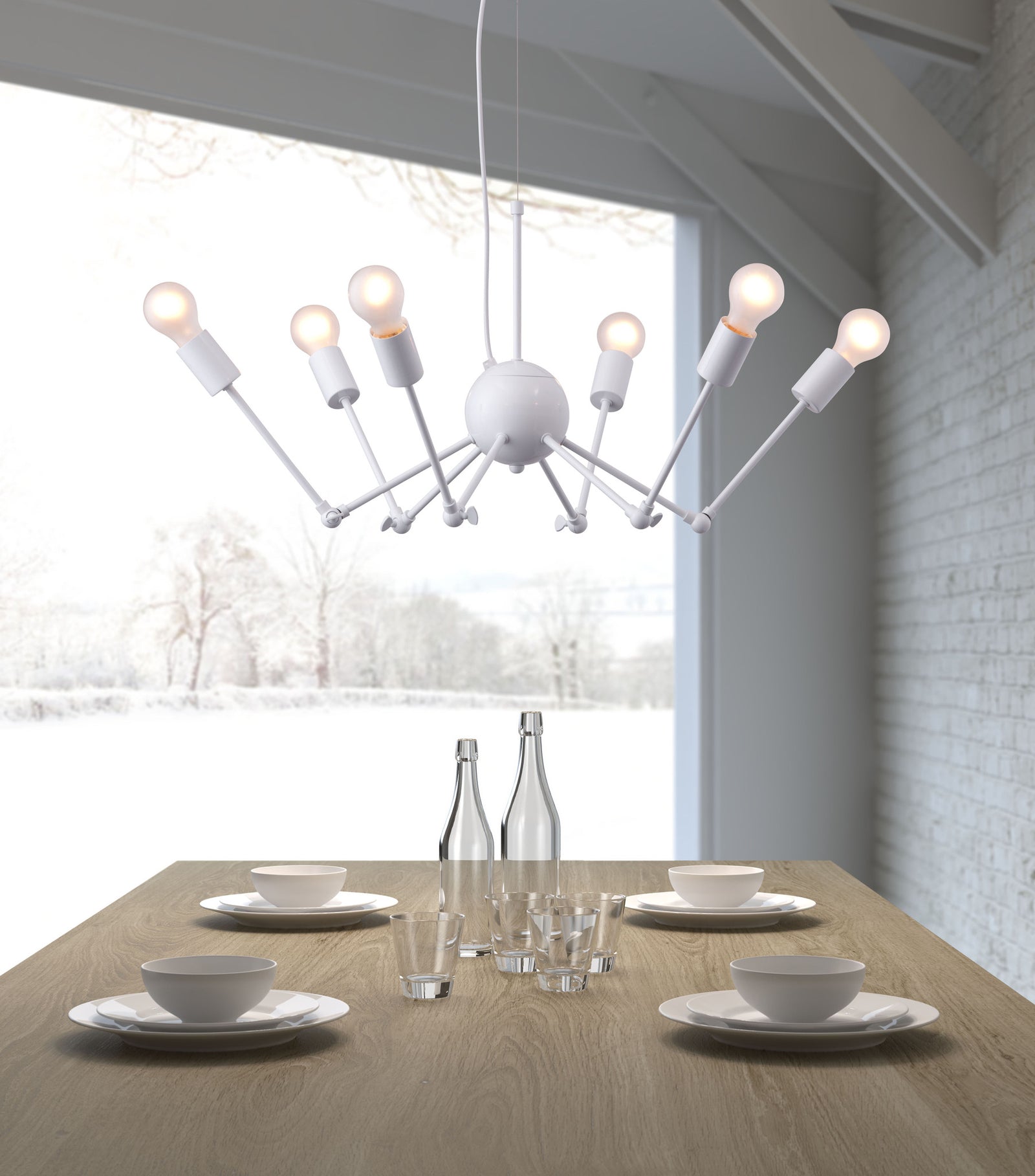 Scherpenzeel Ceiling Lamp White