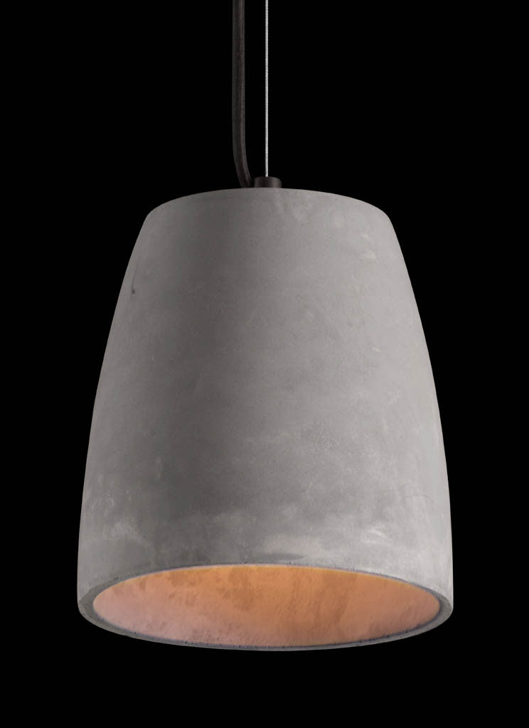 Fathom Ceiling Lamp Concrete Gray