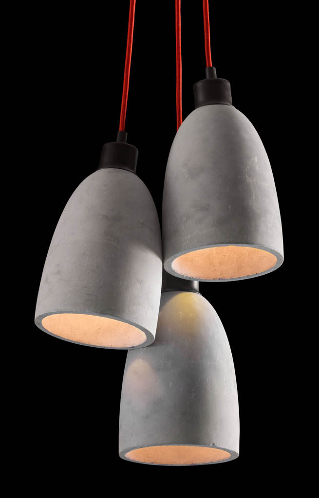Form Ceiling Lamp Concrete Gray