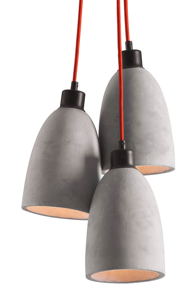 Form Ceiling Lamp Concrete Gray