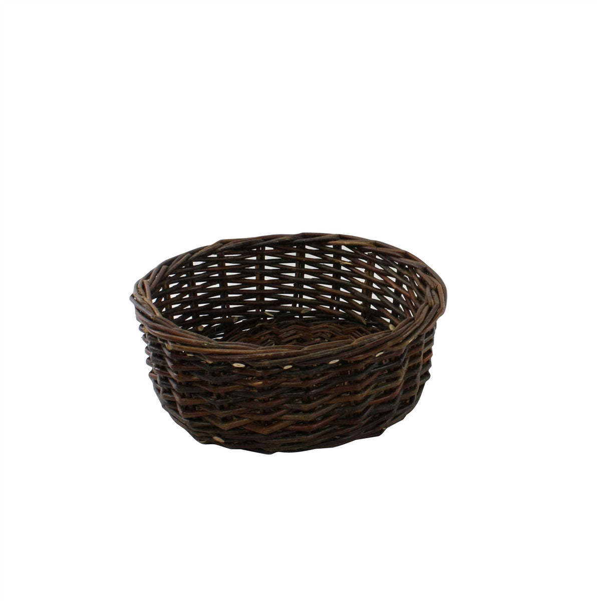 Orchard Willow Low Round Basket