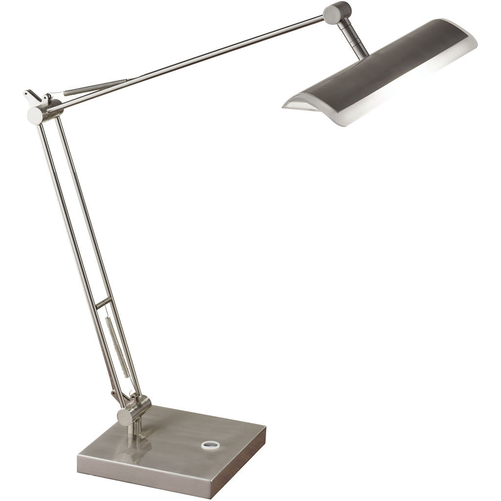 Clements Desk Lamp Brushed Steel